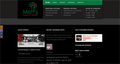Desktop Screenshot of mattshouseofkabob.com