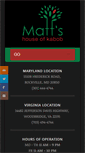Mobile Screenshot of mattshouseofkabob.com
