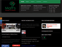 Tablet Screenshot of mattshouseofkabob.com
